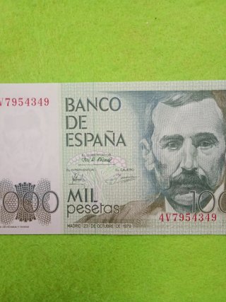 Billete 1000 pesetas 1979 España