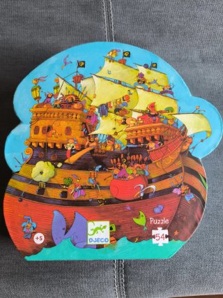 Puzzle Djeco Barco Pirata 54 Piezas