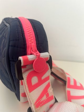 Borsa Stella McCartney trapuntata blu e rosa
