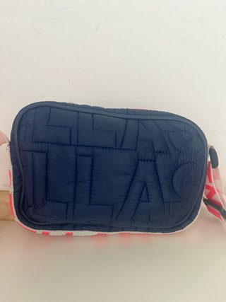 Borsa Stella McCartney trapuntata blu e rosa