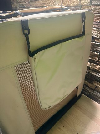 Transportín Perros Lionto Bolsa Beige/Negro XXXL
