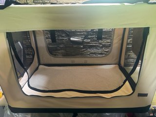 Transportín Perros Lionto Bolsa Beige/Negro XXXL