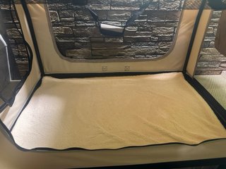 Transportín Perros Lionto Bolsa Beige/Negro XXXL