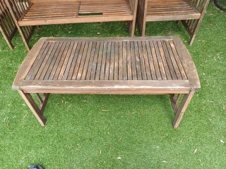 Conjunto jardín exterior de madera