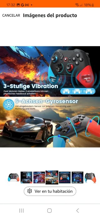 Mando Nintendo Switch Bluetooth nuevo precintad