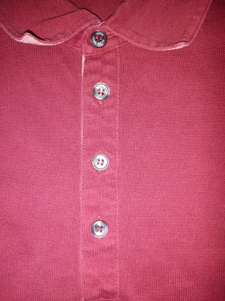 Polo Hugo Boss Cotone Pima Rosso L