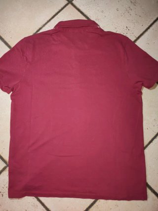 Polo Hugo Boss Cotone Pima Rosso L
