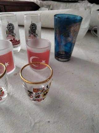 Lote Vasos Vidrio Varios