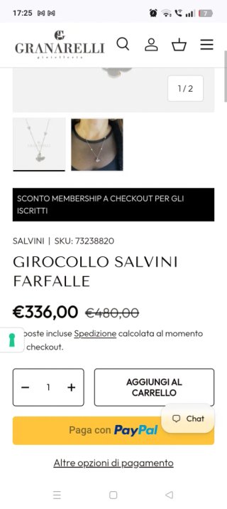Collana 9 carati salvini