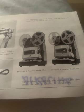 Camara Elmo super 104/ año 1972