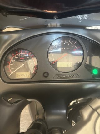 Moto Trail Cagiva Gris