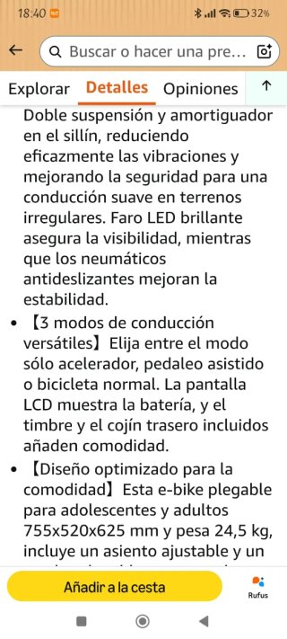 Bicicleta Eléctrica Plegable UR LIFE
