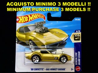 Hot Wheels '68 Corvette Gas Monkey Garage (oro)