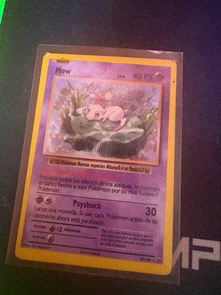 Carta Pokémon Mew Básico LV.6 40 PS
