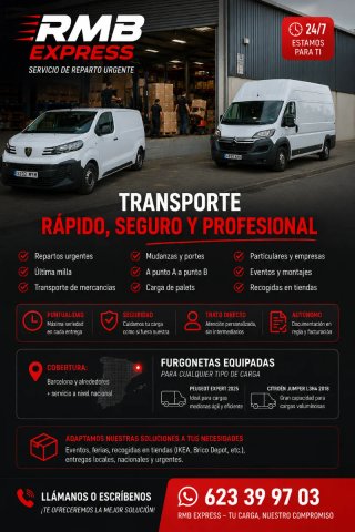 Transportista repartidor traspontes
