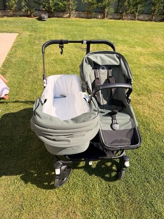 Bugaboo Donkey5 Twin + Capazo + Bolsa+ funda silla