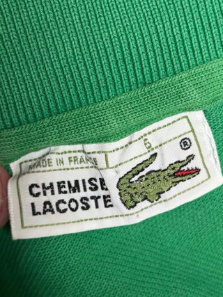 Polo Lacoste Verde Talla M oldmoney
