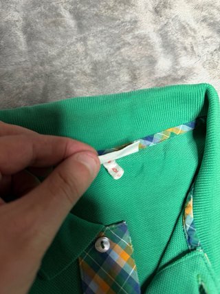 Polo Lacoste Verde Talla M oldmoney