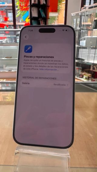iPhone 15 Pro Blanco 128GB Batería 100%