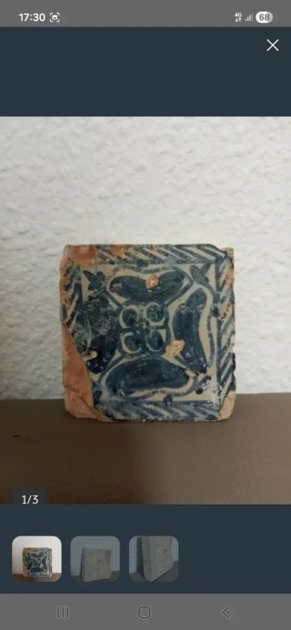 Lote de 3 piezas de cerámica antigua