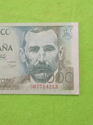 Billete usado con algún desperfecto del uso 1000