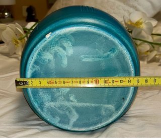 Jarrón Cerámica Turquesa Grande 31cm