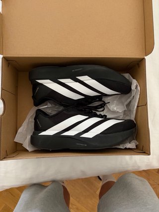 Zapatillas Adidas Adizero evo sl Negras y Blancas