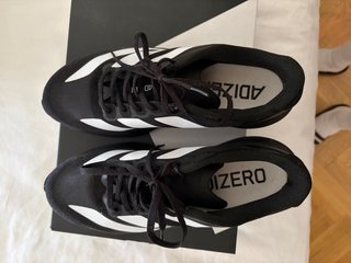 Zapatillas Adidas Adizero evo sl Negras y Blancas