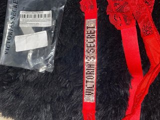 Victoria's Secret Perizomi Set Tg M Rosso/Rosa