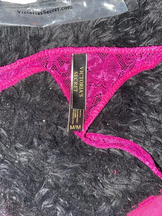 Victoria's Secret Perizomi Set Tg M Rosso/Rosa