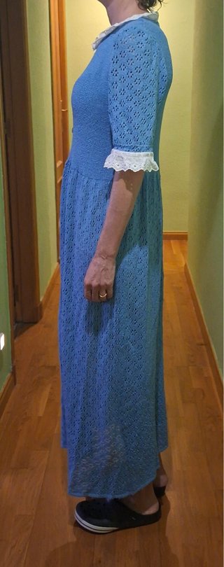 Vestido azul vintage talla S