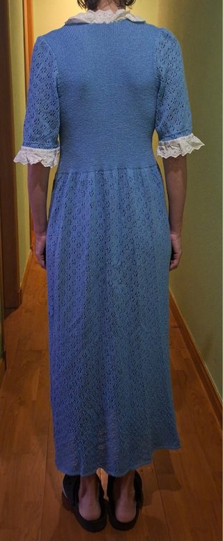 Vestido azul vintage talla S