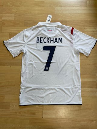 Camiseta Beckham Inglaterra XL Retro