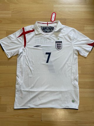 Camiseta Beckham Inglaterra XL Retro