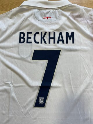 Camiseta Beckham Inglaterra XL Retro