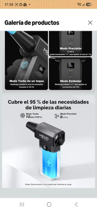 Soplador de aire MECO nuevo precintado