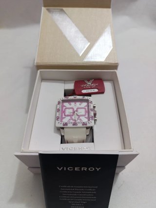 Reloj Viceroy Mujer Blanco y Rosa