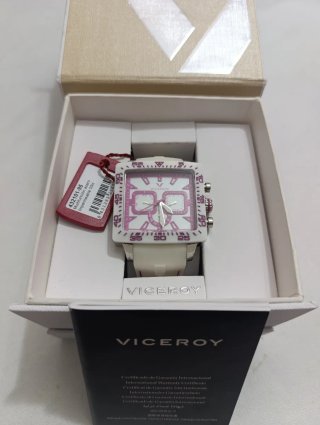 Reloj Viceroy Mujer Blanco y Rosa