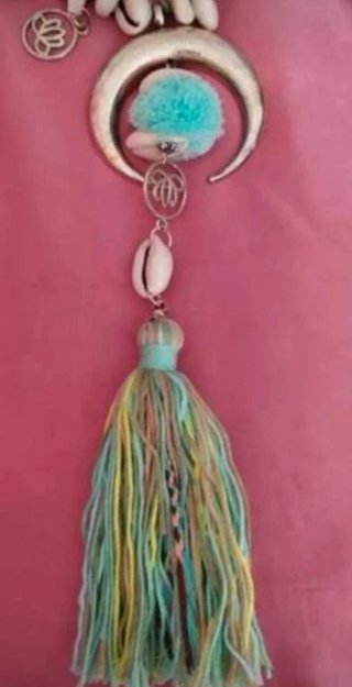 Collar Largo Étnico Boho Conchas Cauri