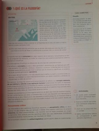 Libro filosofìa 1° Bachillerato