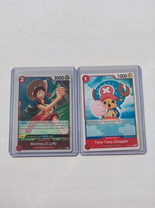 Lote 2 Cartas One Piece Monkey D. Luffy