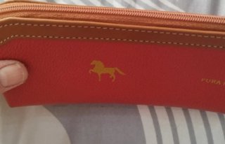 Cartera monedero roja Pura Raza fabricada en Españ