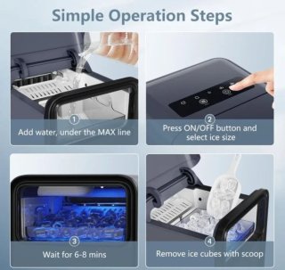OMISOON Maquina de Hielo para Casa