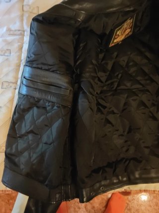 Chaqueta Cuero Moteros Talla XXL