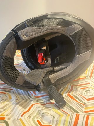 Casco de moto modular