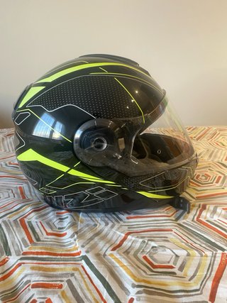 Casco de moto modular