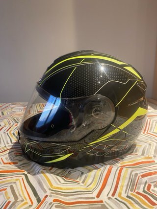 Casco de moto modular