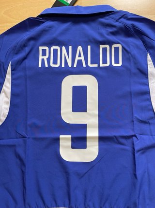 Camiseta Brasil 2002 Ronaldo 9 XL