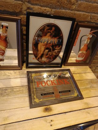 URGE LOTE CUATRO CUADROS ESPEJO VINTAGE