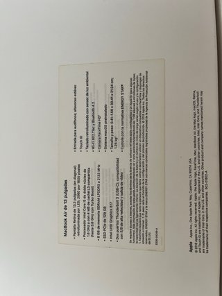 Macbook Air 13” 2018 125 GB